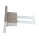 Silver Rectangle Stainless Steel Small Cabinet Knobs